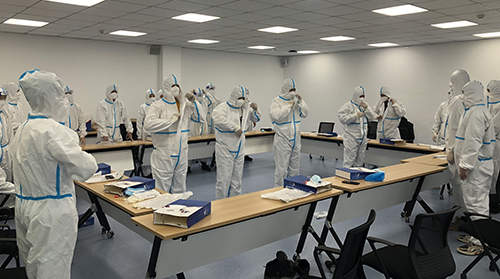 全員迅速集結 科學筑牢防線